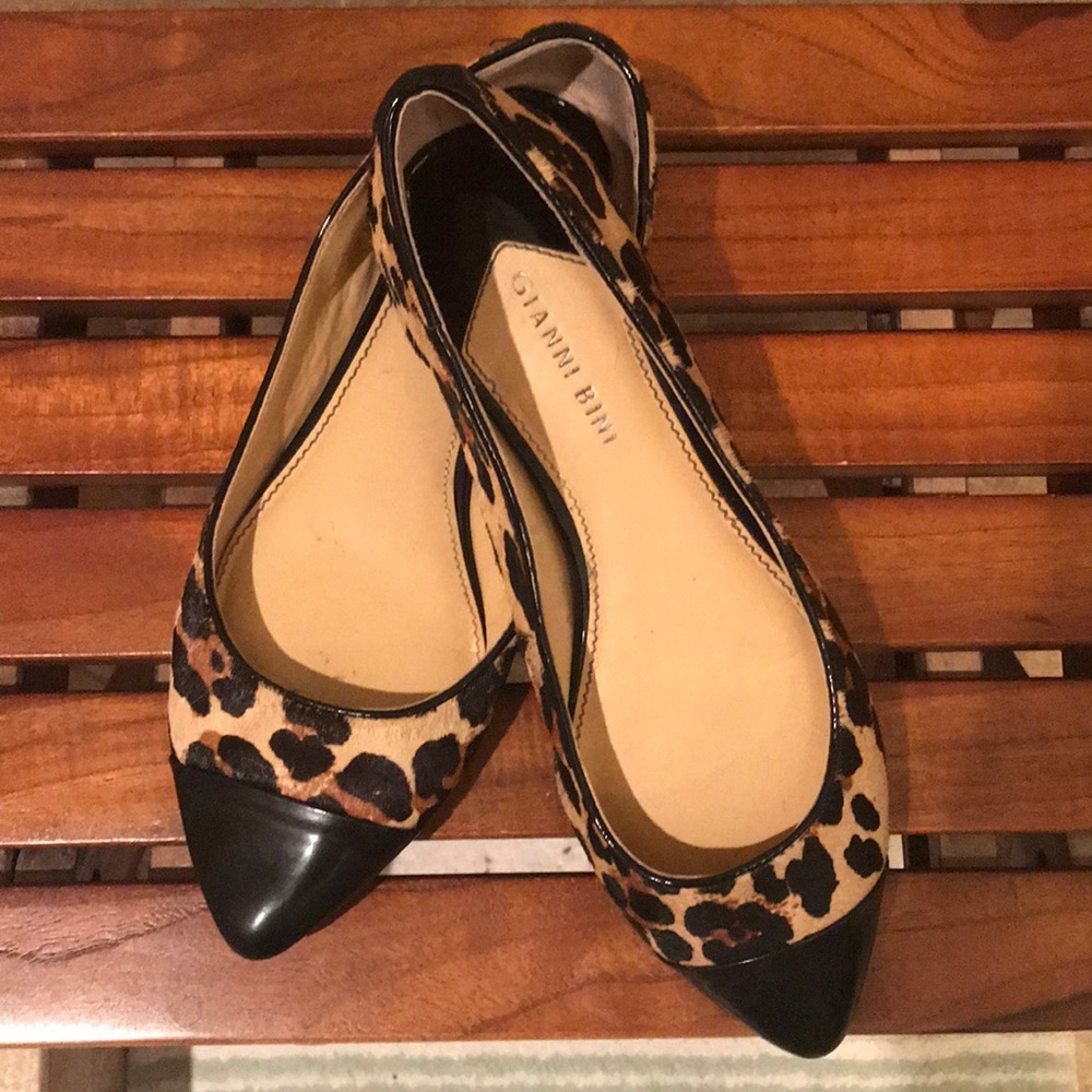 Gianni Bini leopard flats